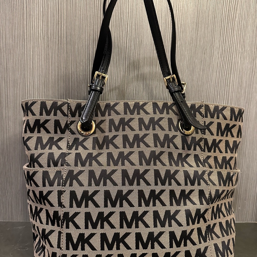 Michael Kors MK Black Shoulder Bag